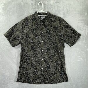Norse Projects Shirt mens XL Button Up Oscar Print Short Sleeve Geometric Cotton